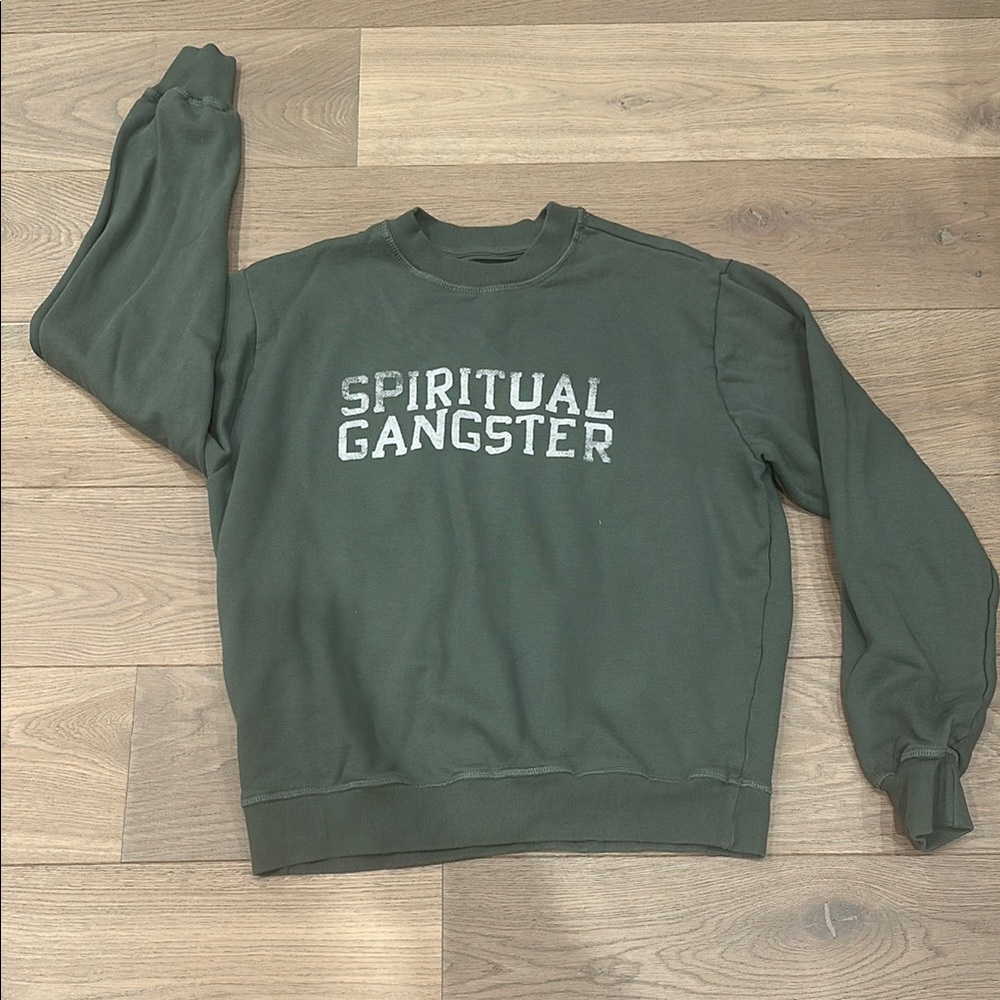 Spiritual Gangster Forest Green Sweatshirt